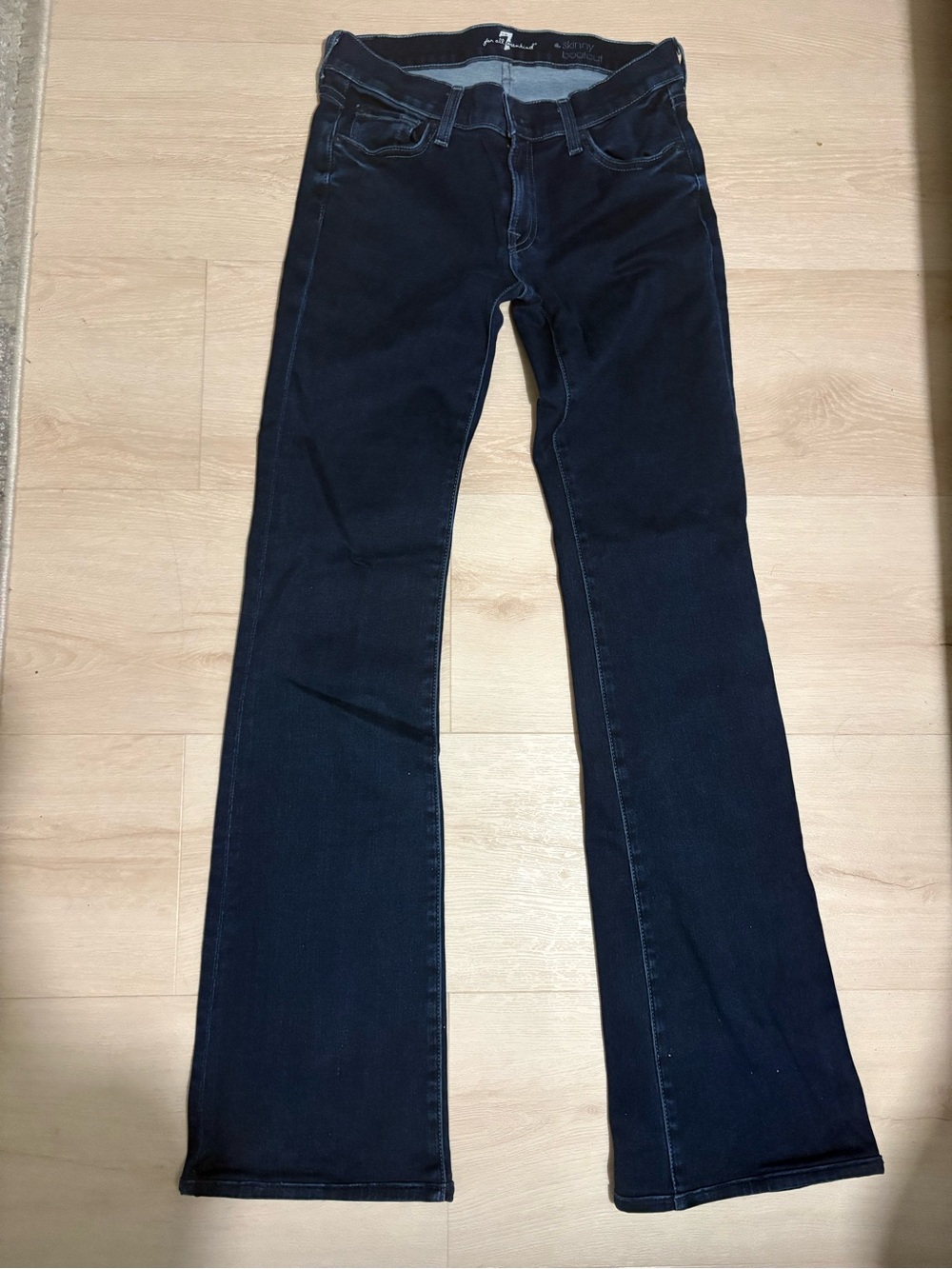 7 For All Mankind Dark Indigo Flare Jeans